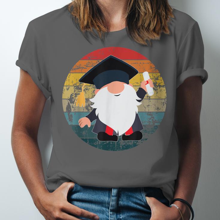 Vintage Graduation Gnome Unisex Jersey T-Shirt