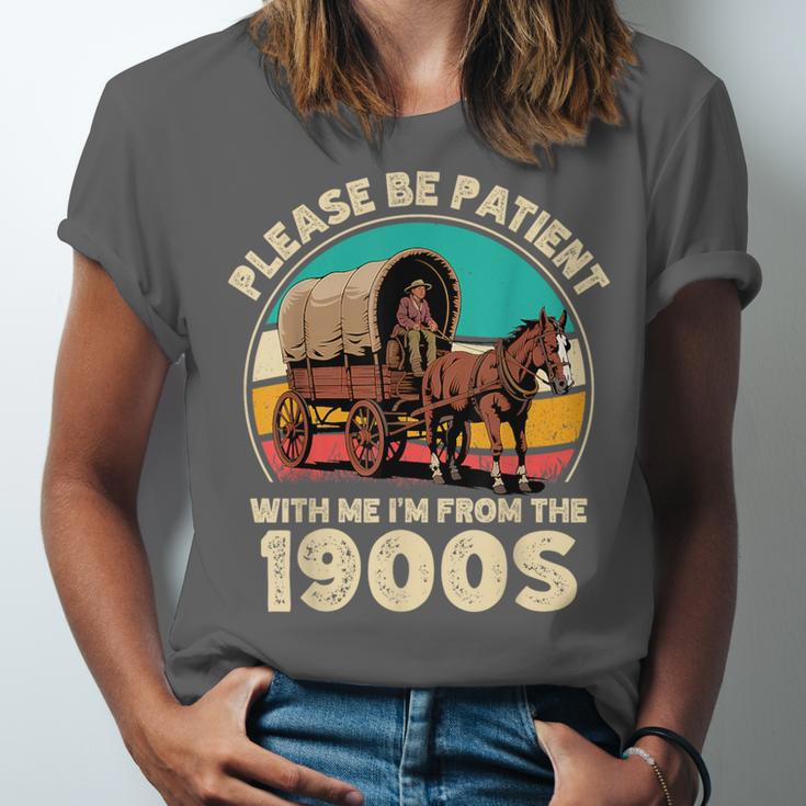 Vintage Please Be Patient I'm From The 1900s Men Women Unisex Jersey T-Shirt