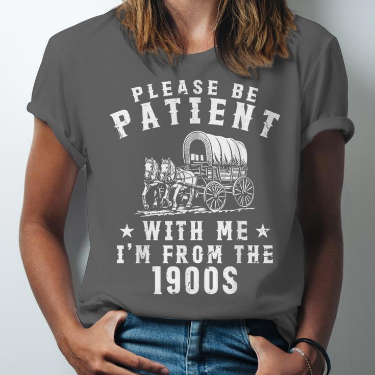 Vintage Please Be Patient With Me I'm From The 1900s Retro Unisex Jersey T-Shirt Vintage Please Be Patient With Me I'm From The 1900s Retro Unisex Jersey T-Shirt