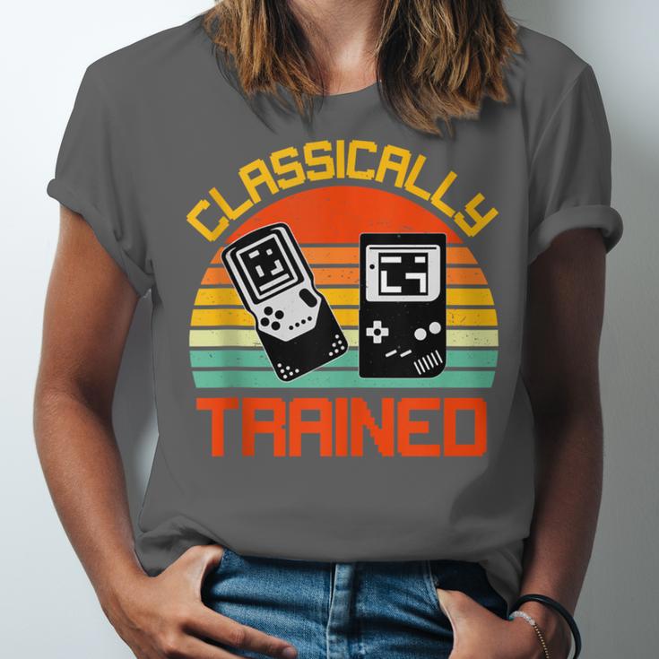 Vintage Retro Classically Trained Video Game 90s Nostalgia Unisex Jersey T-Shirt