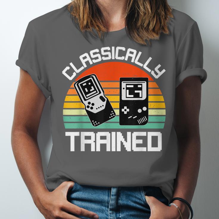 Vintage Retro Classically Trained Video Game 90s Nostalgia Unisex Jersey T-Shirt Vintage Retro Classically Trained Video Game 90s Nostalgia Unisex Jersey T-Shirt