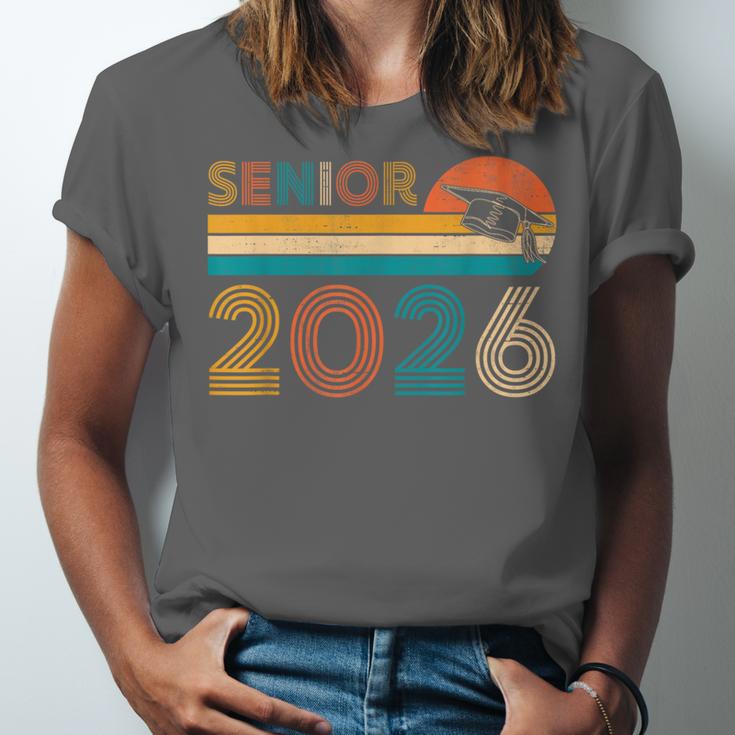 Vintage Senior 2026 Graduate Class Of 2026 Graduation Grad Unisex Jersey T-Shirt