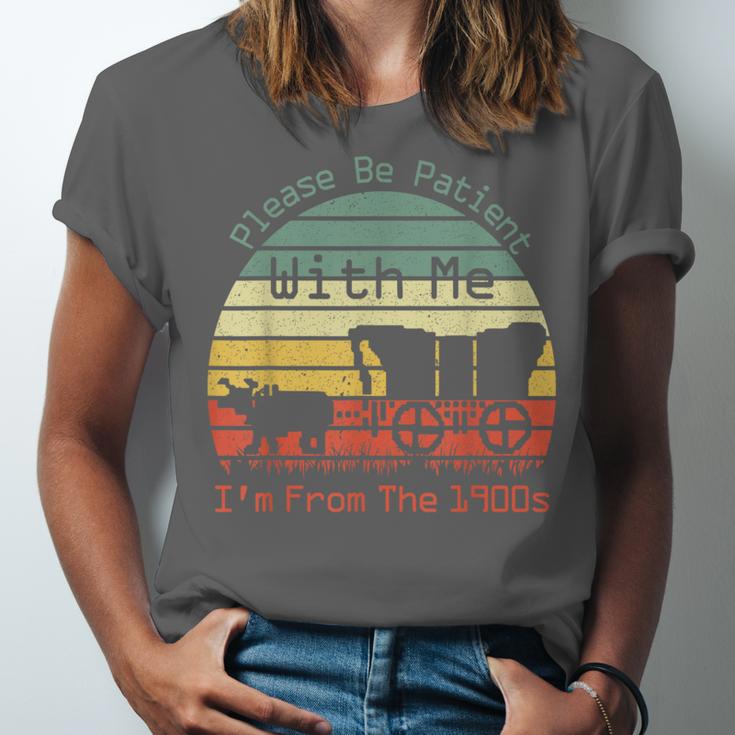 Vintage Sunset Please Be Patient With Me I'm From The 1900s Unisex Jersey T-Shirt