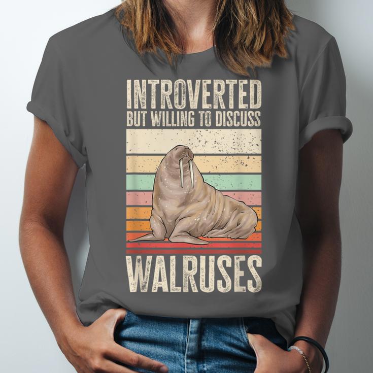 Walrus Lover Introvert Walrus Unisex Jersey T-Shirt Walrus Lover Introvert Walrus Unisex Jersey T-Shirt