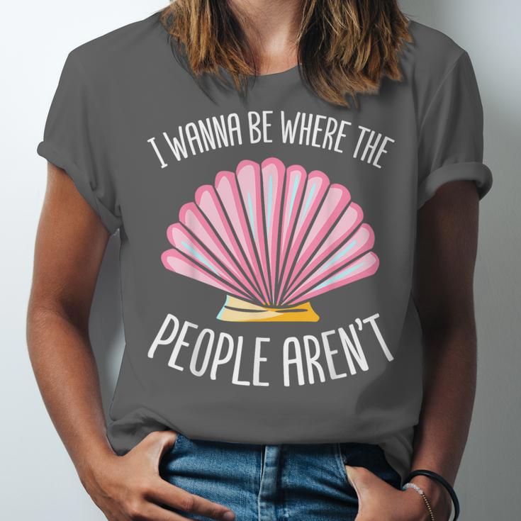 I Wanna Be Where The People Aren't Introverted Introvert Unisex Jersey T-Shirt I Wanna Be Where The People Aren't Introverted Introvert Unisex Jersey T-Shirt