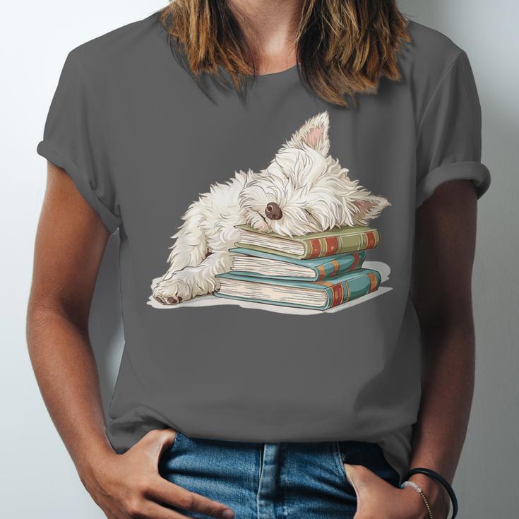 West Highland Terrier Books Dog Breed Westie For Men Women Girls Kids Unisex Jersey T-Shirt