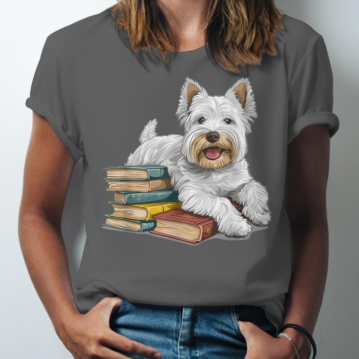West Highland Terrier Books Dog Breed Westie For Men Women Kids Unisex Jersey T-Shirt
