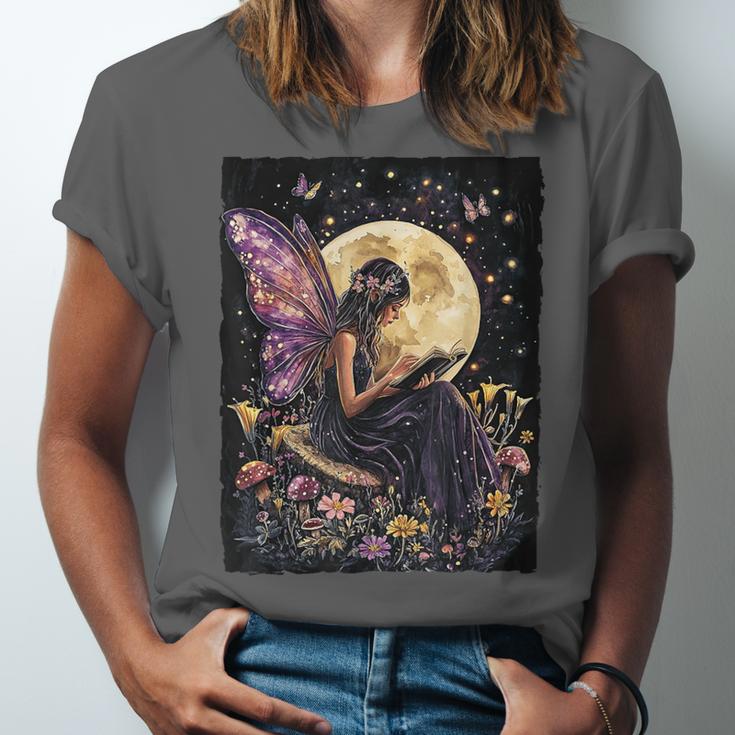 Whimsical Book Fairy Reading Bookish Fairycore Unisex Jersey T-Shirt Whimsical Book Fairy Reading Bookish Fairycore Unisex Jersey T-Shirt