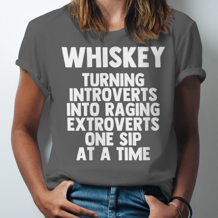 Whiskey Lovers Extrovert Quote Introvert Alcohol Drink Humor Unisex Jersey T-Shirt Whiskey Lovers Extrovert Quote Introvert Alcohol Drink Humor Unisex Jersey T-Shirt
