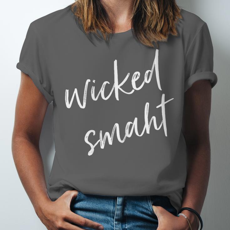 Wicked Smaht Boston Accent Graduation Unisex Jersey T-Shirt