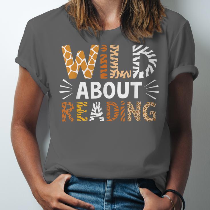 Wild About Reading Animal Bookworm Library Book Lover Reader Unisex Jersey T-Shirt Wild About Reading Animal Bookworm Library Book Lover Reader Unisex Jersey T-Shirt