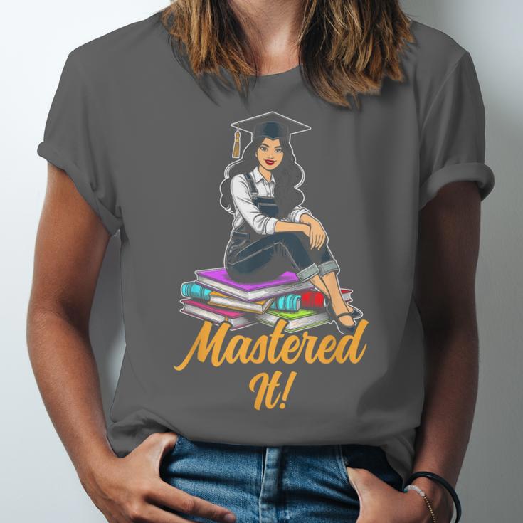 Women Mastered It Girl Master Degree Graduation Graduate Unisex Jersey T-Shirt