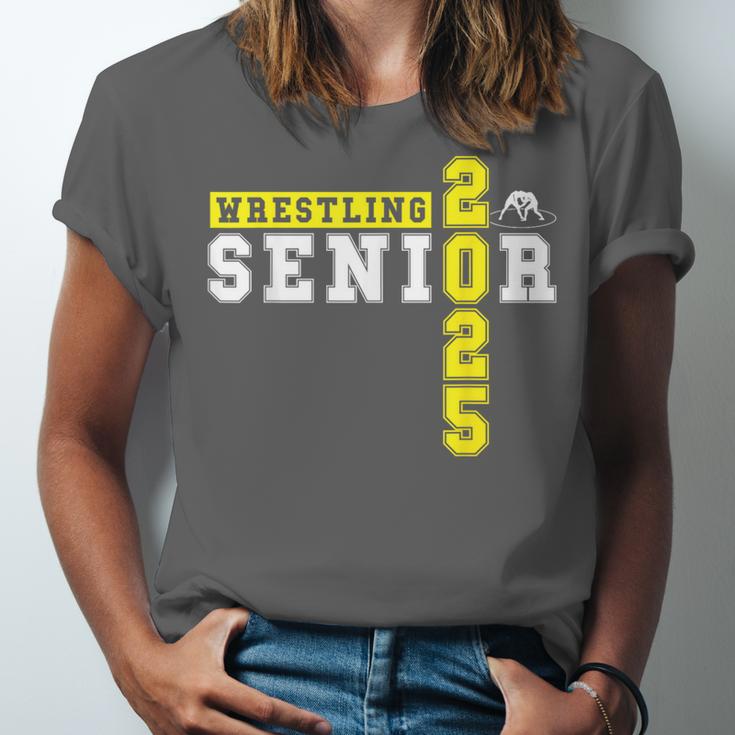 Wrestling Senior Night Wrestling Senior 2025 Graduation 22 Unisex Jersey T-Shirt