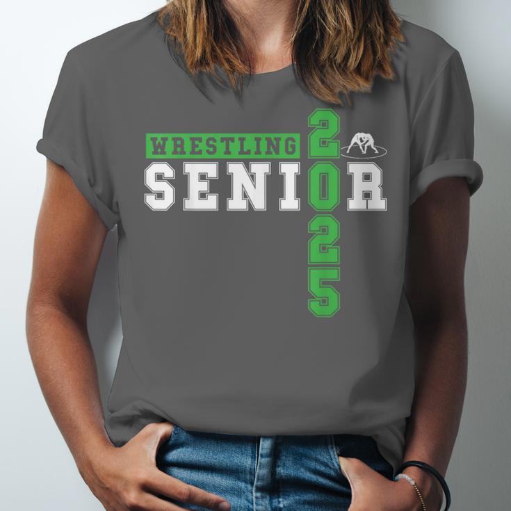 Wrestling Senior Night Wrestling Senior 2025 Graduation 34 Unisex Jersey T-Shirt