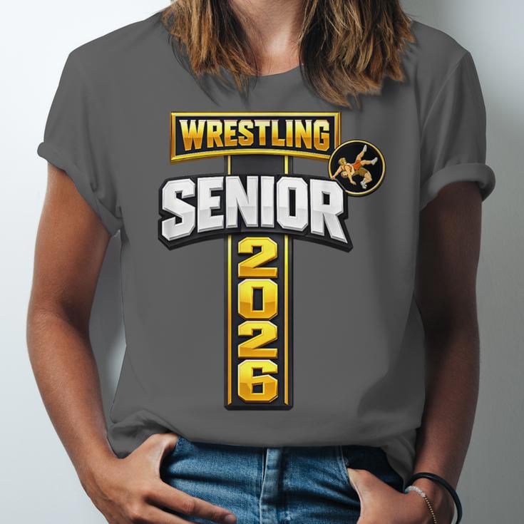 Wrestling Senior Night Senior 2026 Faith Cross Graduation Unisex Jersey T-Shirt