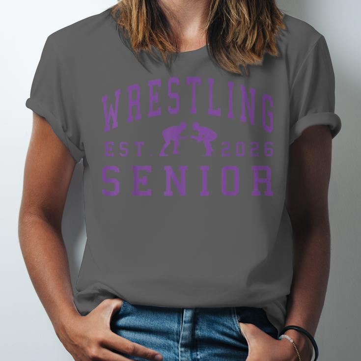 Wrestling Senior Night Wrestling Senior 2026 Graduation 84 Unisex Jersey T-Shirt
