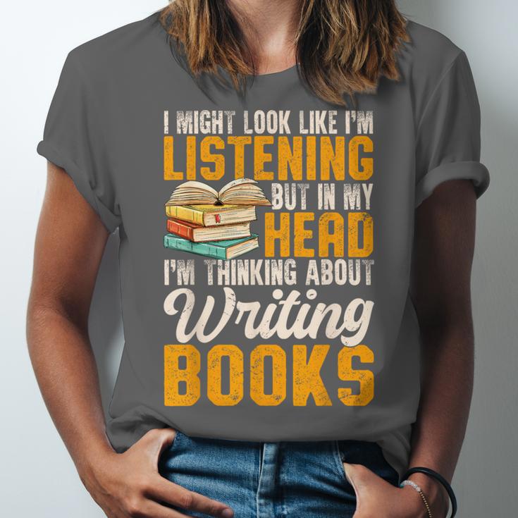 Writer Book Published Author Writers Men Women Unisex Jersey T-Shirt