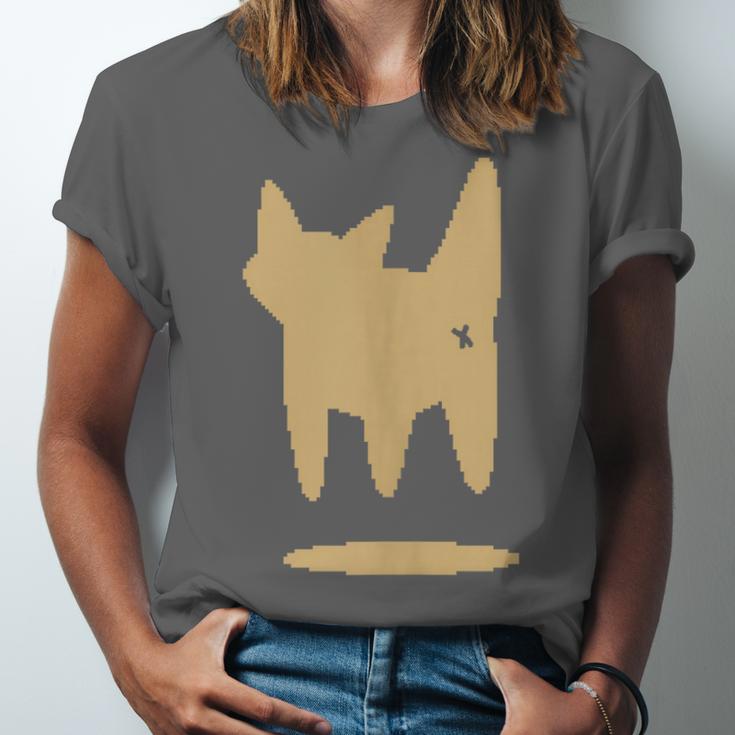 Yk2 Cat With Tomboy Tail 90s Nostalgia Downtown Indie Unisex Jersey T-Shirt