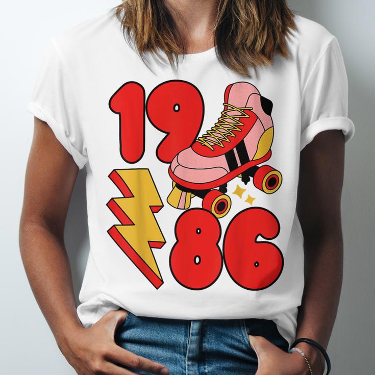 1986 Retro Roller Skate Vintage 80s Nostalgia Collector Unisex Jersey T-Shirt 1986 Retro Roller Skate Vintage 80s Nostalgia Collector Unisex Jersey T-Shirt