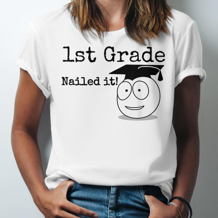 1st Grade Nailed It Kids Graduation TShirt Second Grade Unisex Jersey T-Shirt