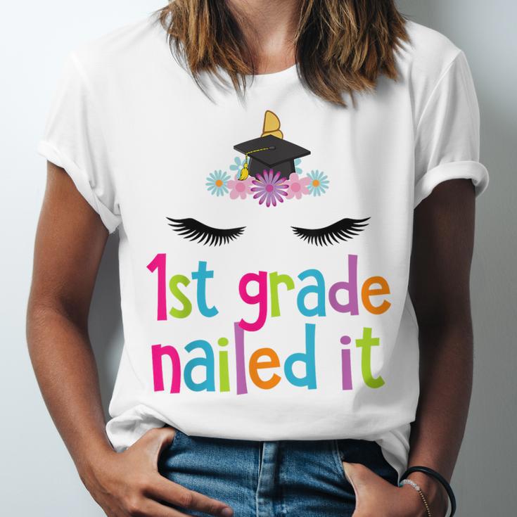 1st Grade Nailed ItShirt Unicorn Graduation Class Of 2018 Unisex Jersey T-Shirt