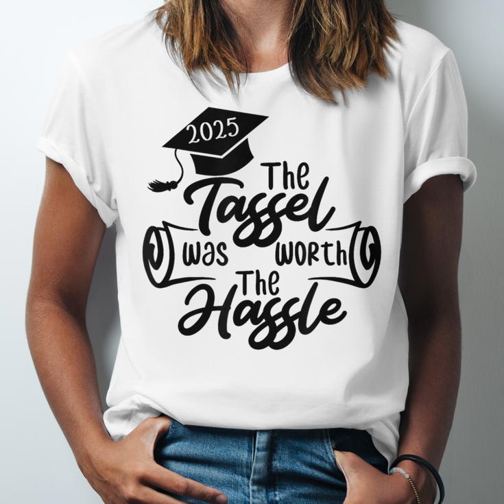 2025 Graduation The Tassel Was Worth The Hassle University Unisex Jersey T-Shirt