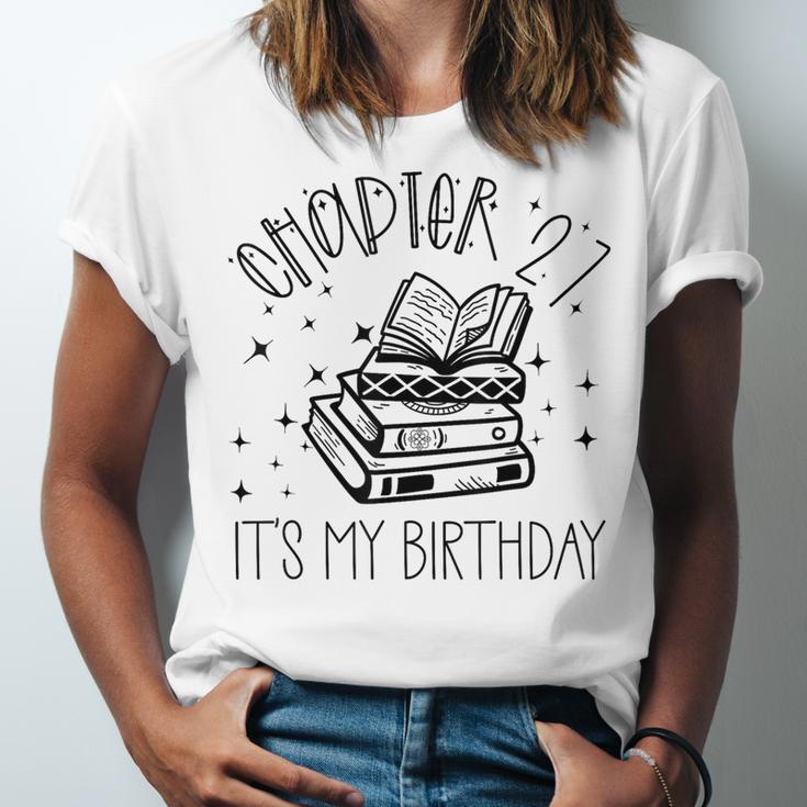 27th Birthday Women Book Lovers Chapter 27 Its My Birthday Unisex Jersey T-Shirt 27th Birthday Women Book Lovers Chapter 27 Its My Birthday Unisex Jersey T-Shirt
