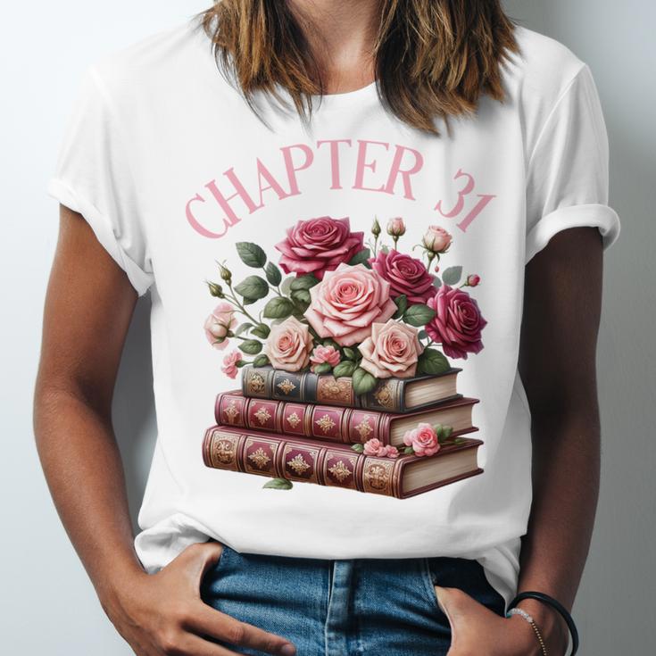 31st Birthday Chapter 31 Birthday Shirt Women Book Lover Unisex Jersey T-Shirt 31st Birthday Chapter 31 Birthday Shirt Women Book Lover Unisex Jersey T-Shirt