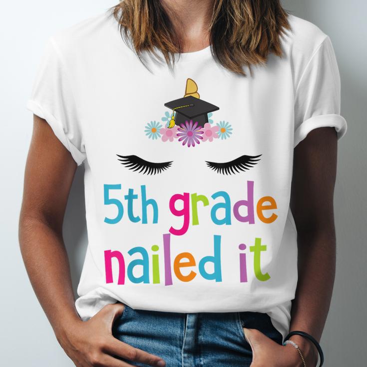 5th Grade Nailed ItShirt Unicorn Graduation Class Of 2018 Unisex Jersey T-Shirt