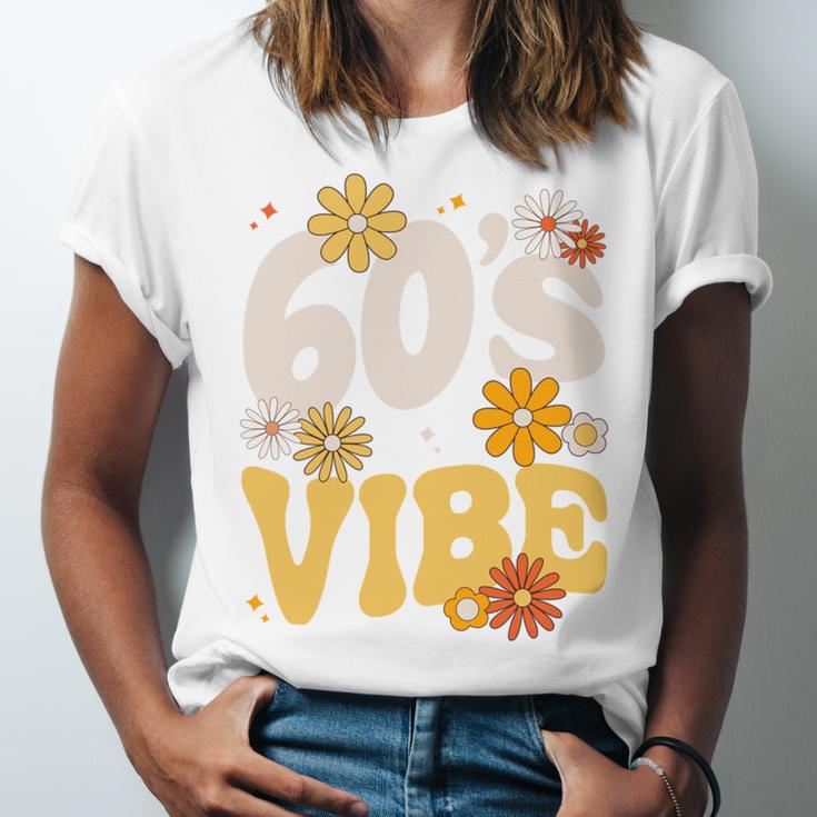 60's Vibe Vintage Nostalgia Mixtape Era 1960s Party Groovy Unisex Jersey T-Shirt