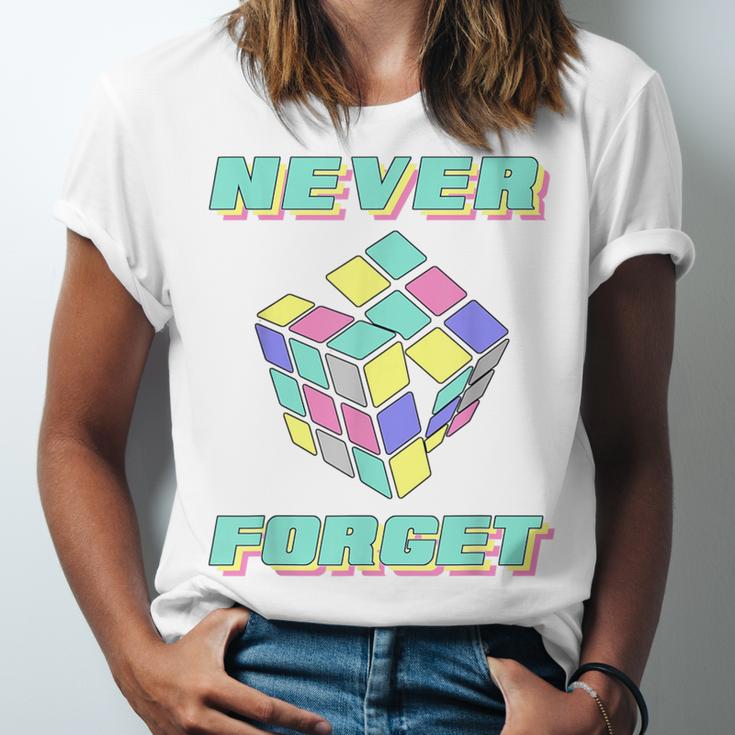 80s 90s Nostalgia Magic Cube Retro Party Costume Unisex Jersey T-Shirt 80s 90s Nostalgia Magic Cube Retro Party Costume Unisex Jersey T-Shirt