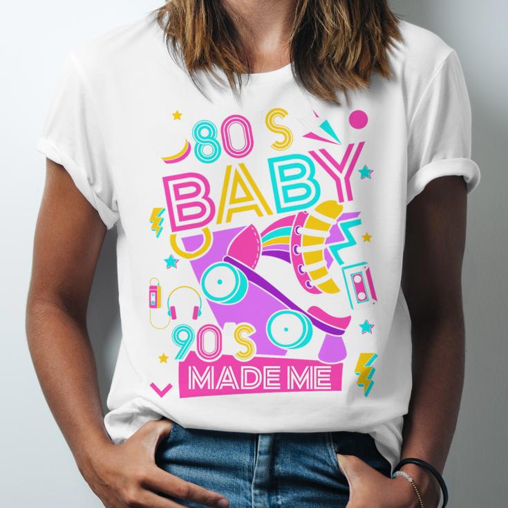 80's Baby 90's Made Me 1980s 1990s Nostalgia Retro Party Premium Tri-Blend Unisex Jersey T-Shirt