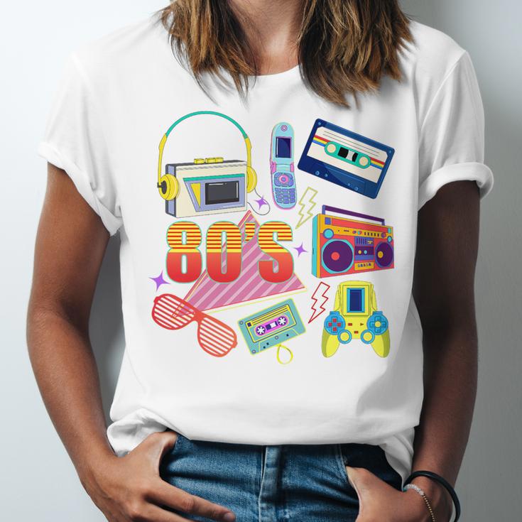 80's Vintage Cassette Tape Nostalgia Mixtape Era 1980s Retro Premium Tri-Blend Unisex Jersey T-Shirt