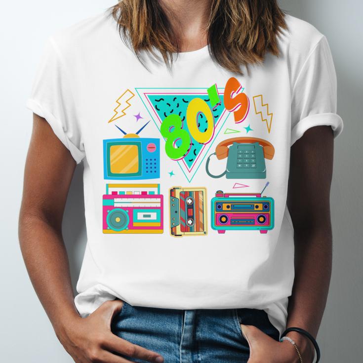 80's Vintage Cassette Tape Nostalgia Mixtape Era 1980s Retro Unisex Jersey T-Shirt 80's Vintage Cassette Tape Nostalgia Mixtape Era 1980s Retro Unisex Jersey T-Shirt