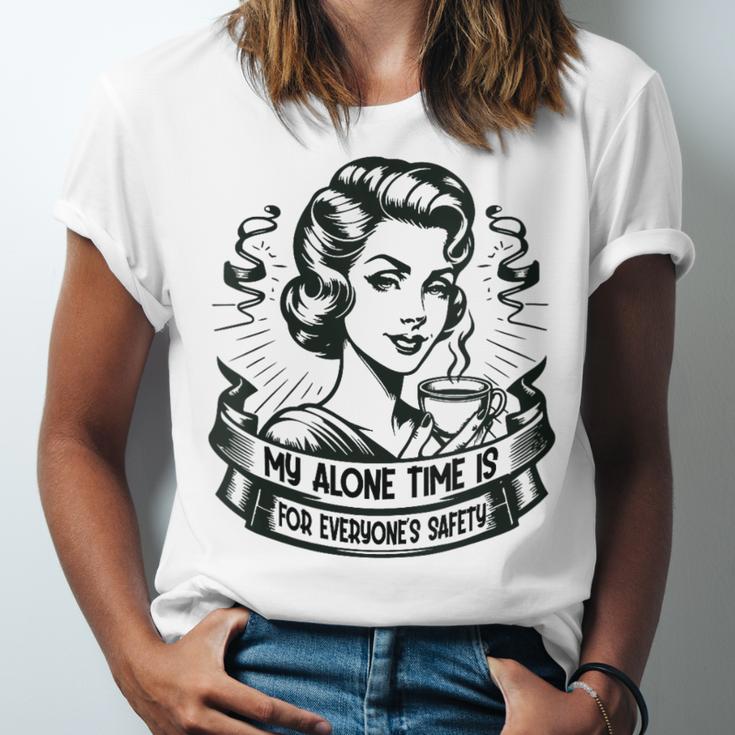 My Alone Time Is For Everyone's Safety Introvert Safety Unisex Jersey T-Shirt My Alone Time Is For Everyone's Safety Introvert Safety Unisex Jersey T-Shirt