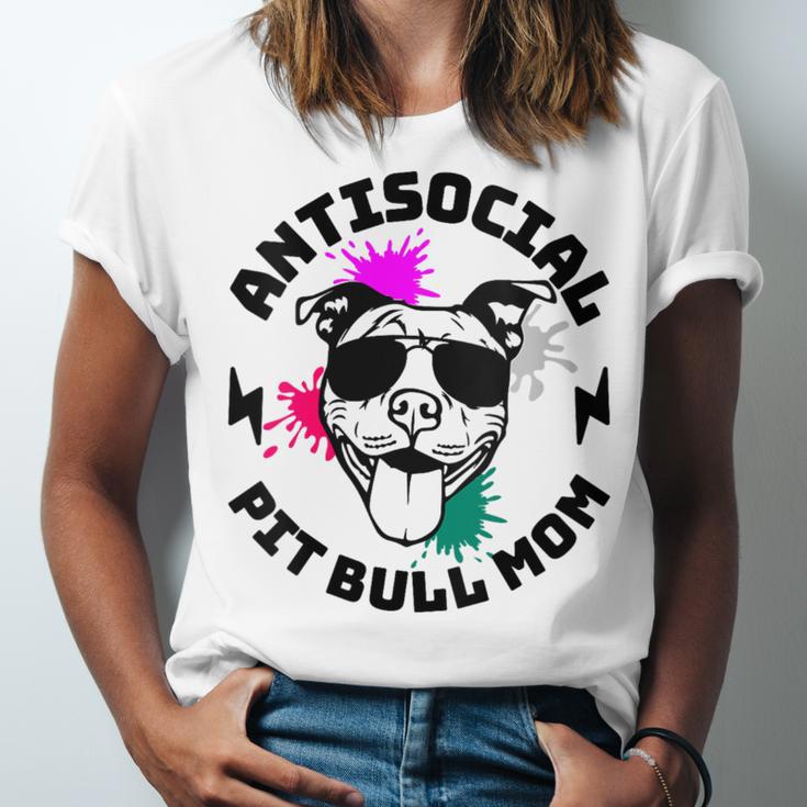 Antisocial Pit Bull Mom Pittie Introvert Dog Lover Pit Bull Unisex Jersey T-Shirt Antisocial Pit Bull Mom Pittie Introvert Dog Lover Pit Bull Unisex Jersey T-Shirt