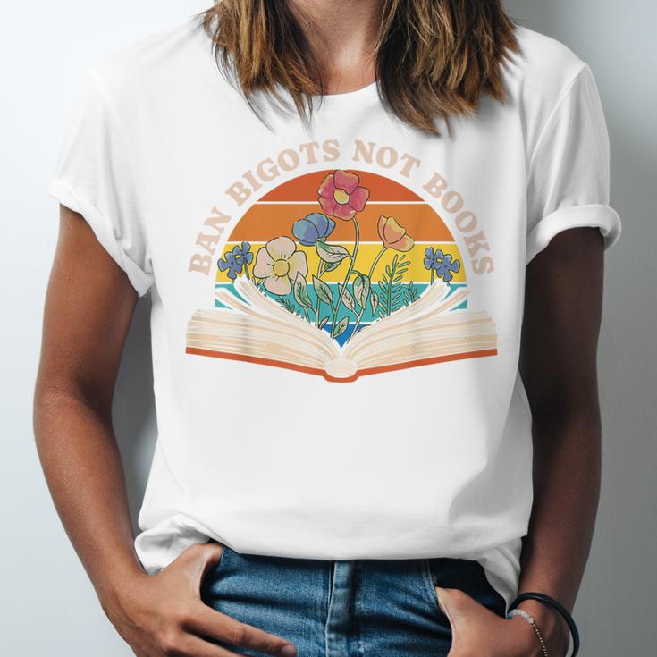 Ban Bigots Not Books Unisex Jersey T-Shirt
