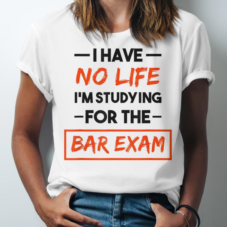 Bar Exam Tee Shirt Law School Graduation Unisex Jersey T-Shirt