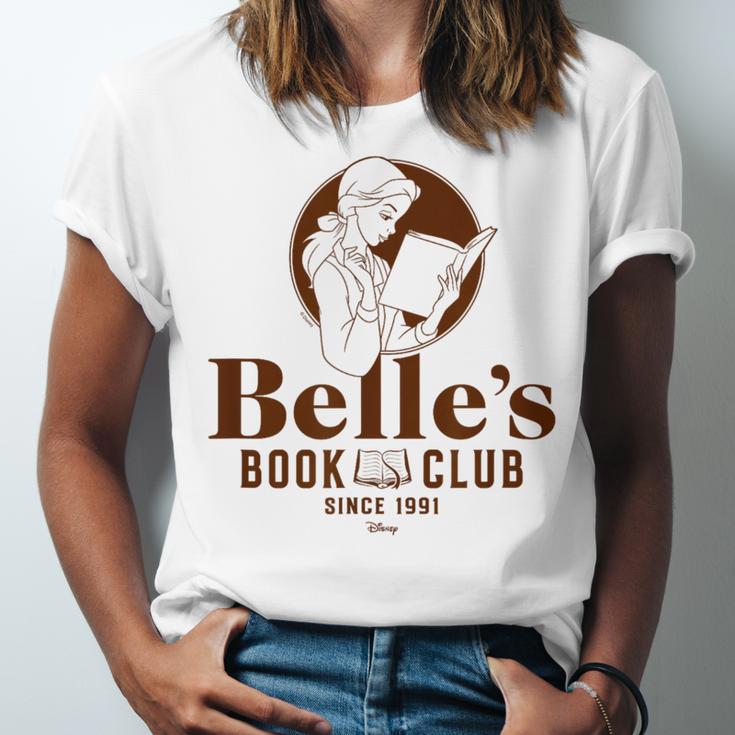 Beauty & The Beast Belle's Book Club Unisex Jersey T-Shirt Beauty & The Beast Belle's Book Club Unisex Jersey T-Shirt