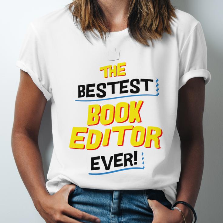 Best Book Editor Job Occupation Premium Tri-Blend Unisex Jersey T-Shirt