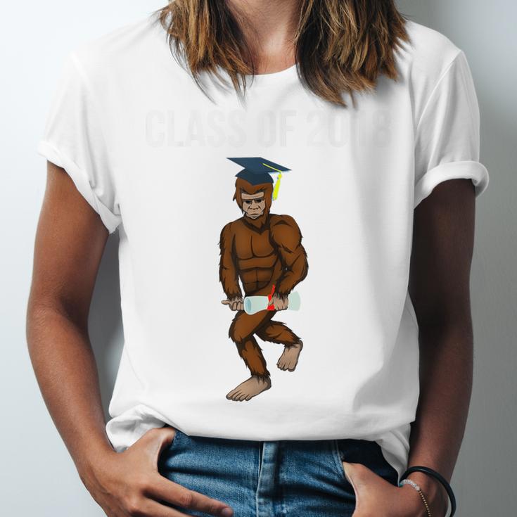 Bigfoot Graduation Shirt Class Of 2018 College Boys Unisex Jersey T-Shirt
