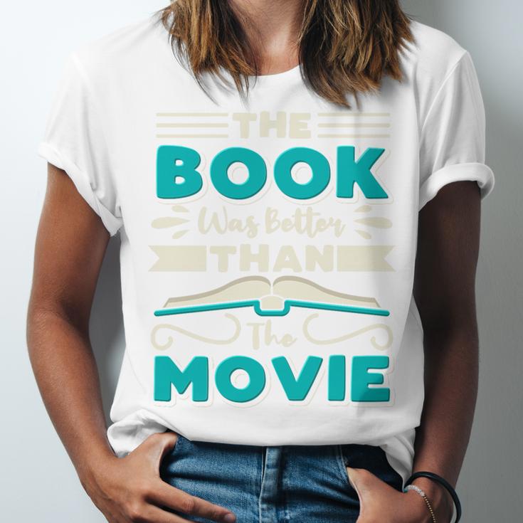 The Book Was Better Than The Movie Literary Library Bookworm Premium Tri-Blend Unisex Jersey T-Shirt