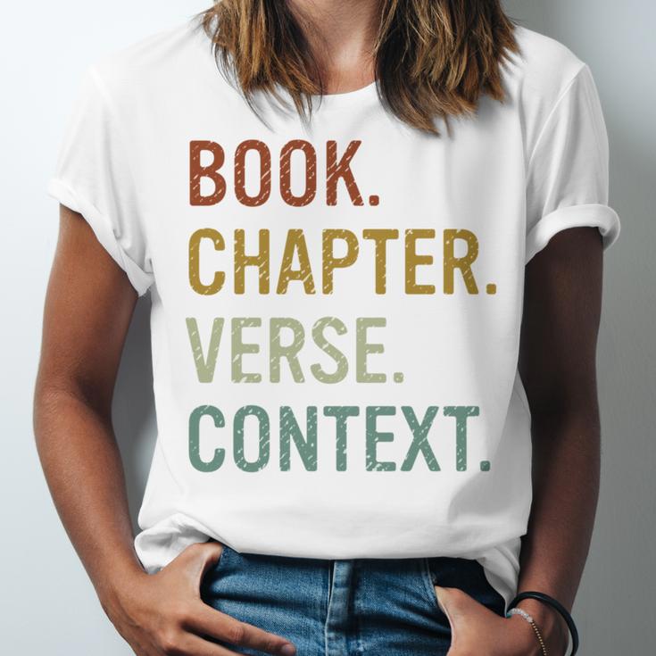 Book Chapter Verse Christian Bible Reformed Theology Unisex Jersey T-Shirt