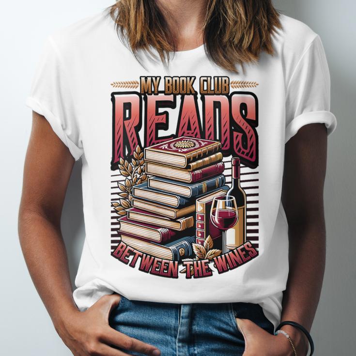 My Book Club Reads Between The Wines Book Club Reading Unisex Jersey T-Shirt My Book Club Reads Between The Wines Book Club Reading Unisex Jersey T-Shirt