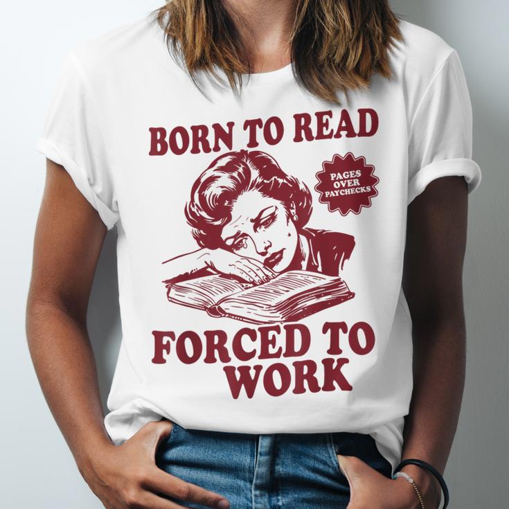 Book Readers Forced To Work Sadness Unisex Jersey T-Shirt Book Readers Forced To Work Sadness Unisex Jersey T-Shirt