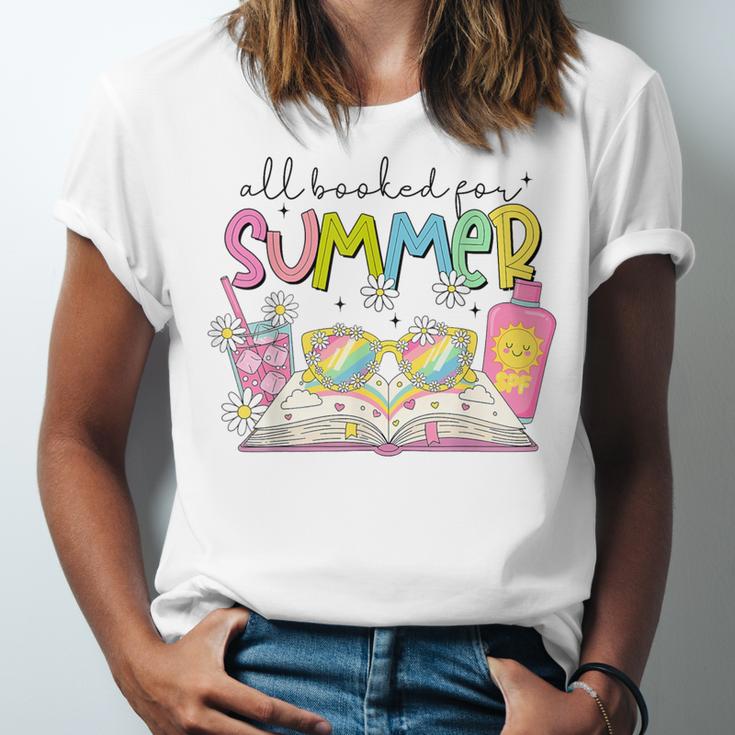 All Booked For Summer Reading Beach Floral Bookish Book Girl Unisex Jersey T-Shirt All Booked For Summer Reading Beach Floral Bookish Book Girl Unisex Jersey T-Shirt