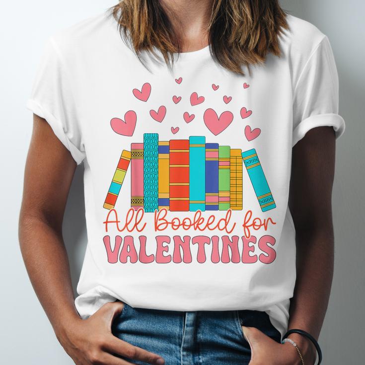 All Booked For Valentines Book Lover Valentine's Day Unisex Jersey T-Shirt