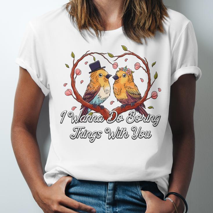 Do Boring Things With You Introvert Couples Antisocial Unisex Jersey T-Shirt Do Boring Things With You Introvert Couples Antisocial Unisex Jersey T-Shirt