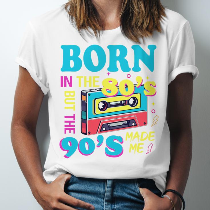 Born In The 80's But 90's Made Me Nostalgia Cassette Tape Premium Tri-Blend Unisex Jersey T-Shirt Born In The 80's But 90's Made Me Nostalgia Cassette Tape Premium Tri-Blend Unisex Jersey T-Shirt
