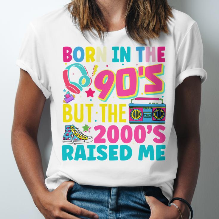Born In The 90's But The 2000's Raised Me Y2K Nostalgia Unisex Jersey T-Shirt Born In The 90's But The 2000's Raised Me Y2K Nostalgia Unisex Jersey T-Shirt